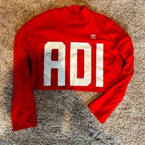 Adidas Cropped Red long sleeve